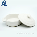 Casseruola in ceramica rotonda smaltata di colore